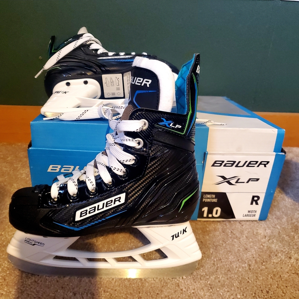 Bauer XLP Skates in Black and White